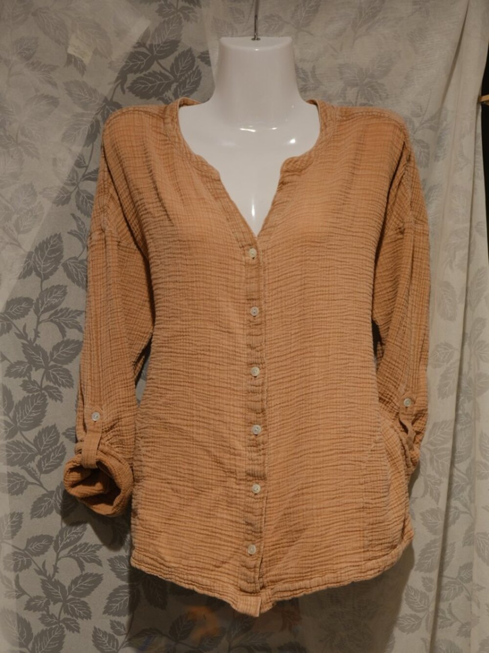 J. Jill 100% Cotton Long Sleeve Shirt with Pockets
